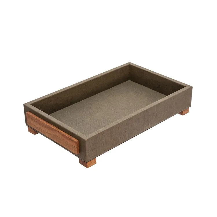 16"/18" Wood Trays with Legs Set of 2 - Green