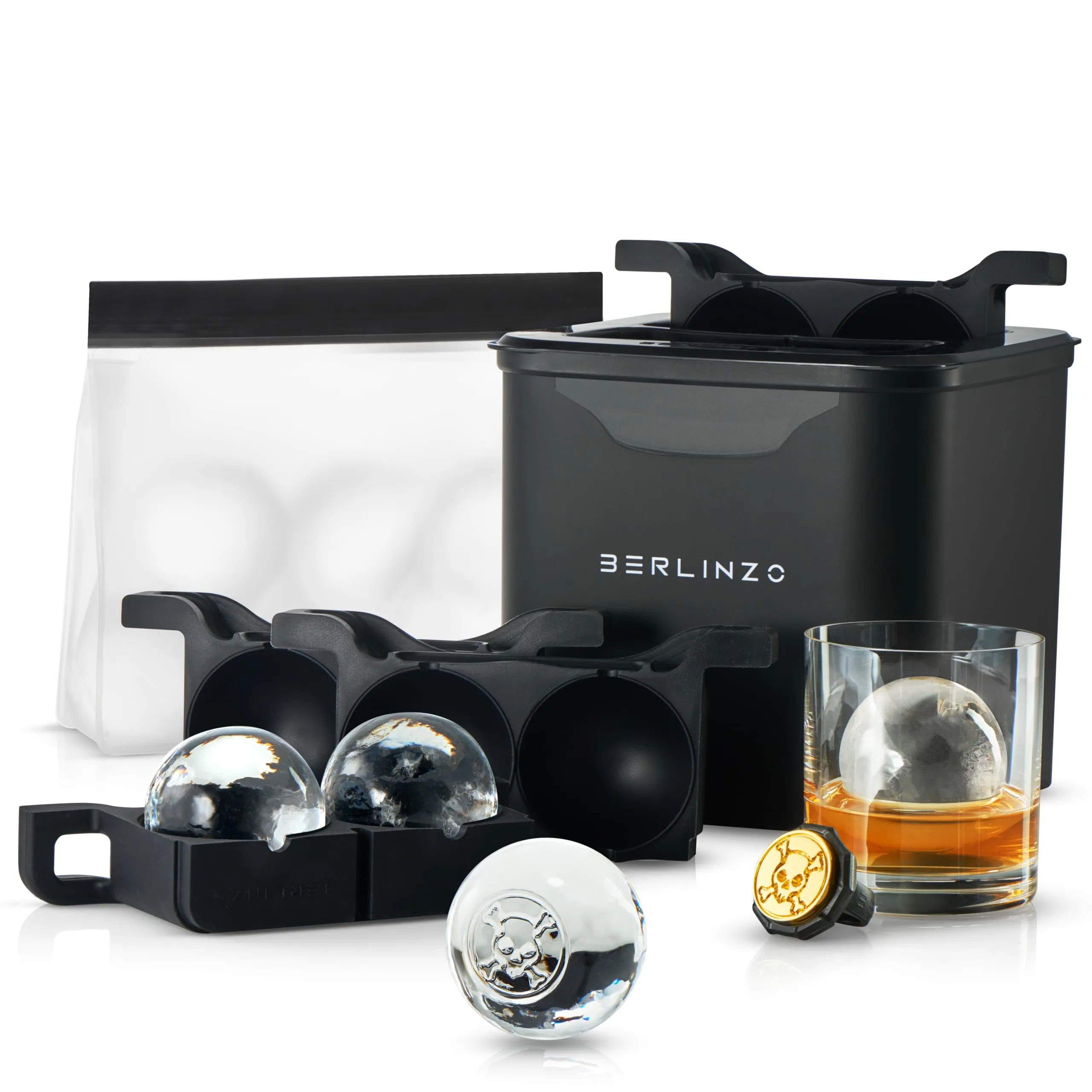4 Clear Ice Balls Maker