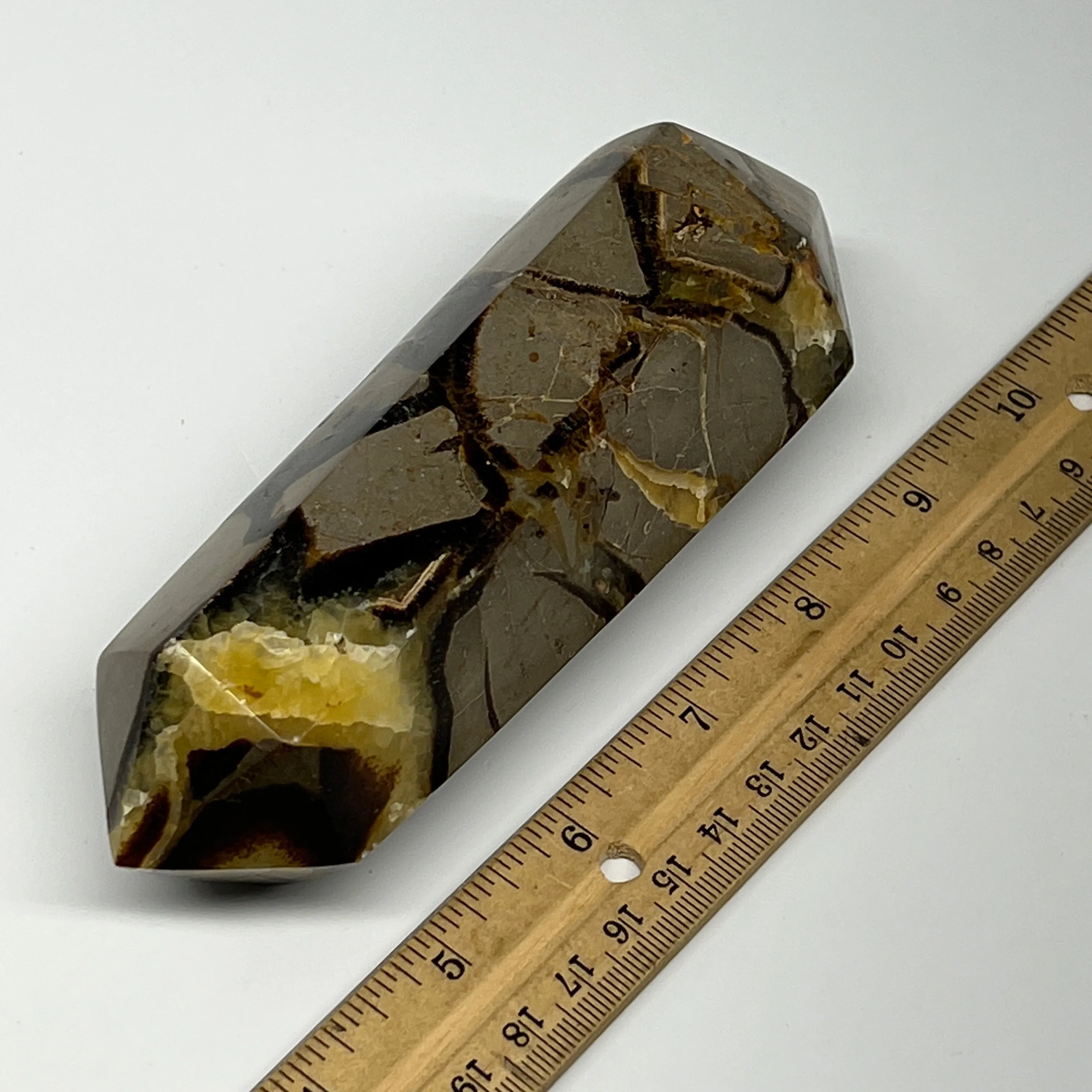 448.9g,5.9"x1.8"x1.6"Natural Septarian Double Point Crystal @Madagascar, B19835