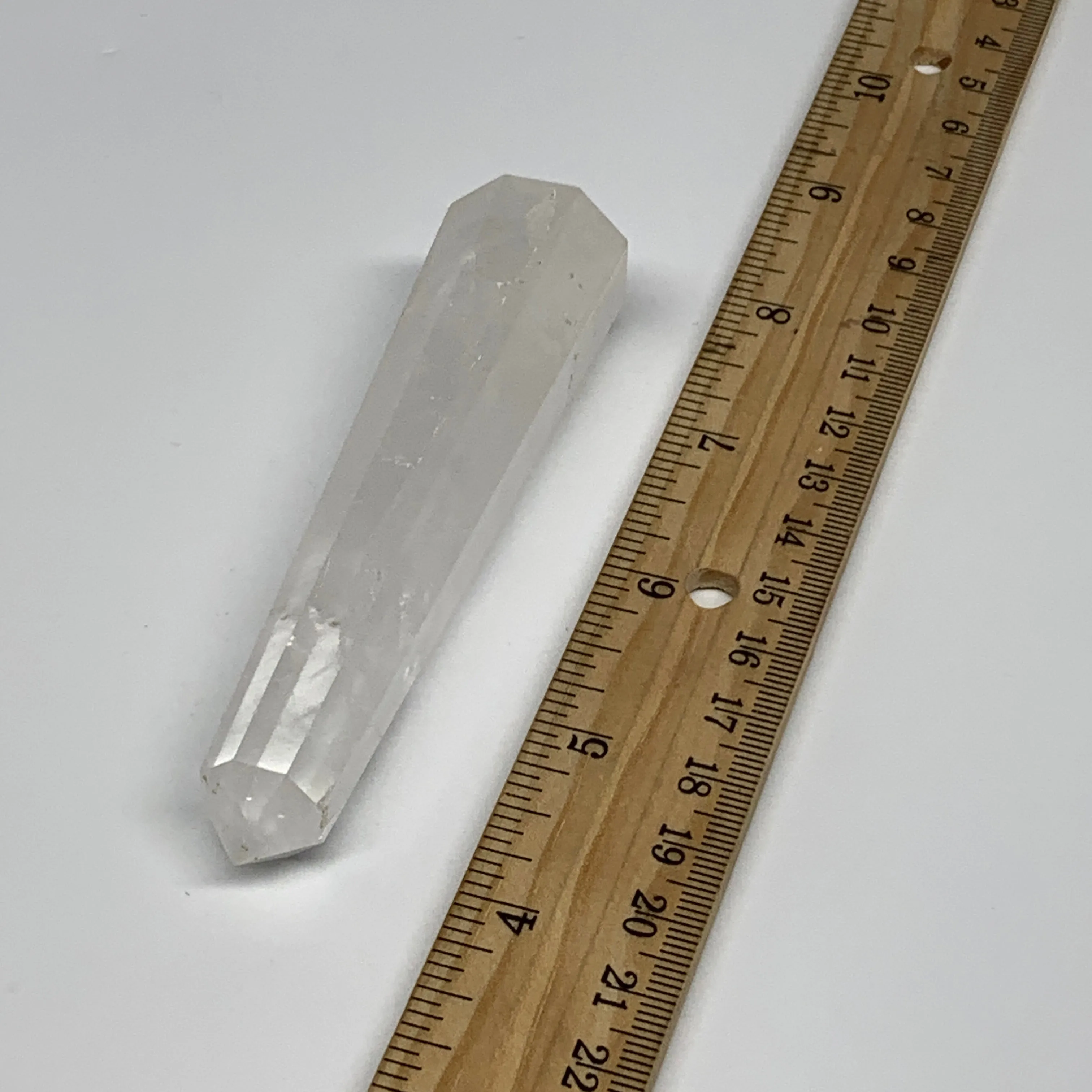 73.7g, 4"x0.9", Natural Quartz Crystal Tower Point Obelisk @India, B31342