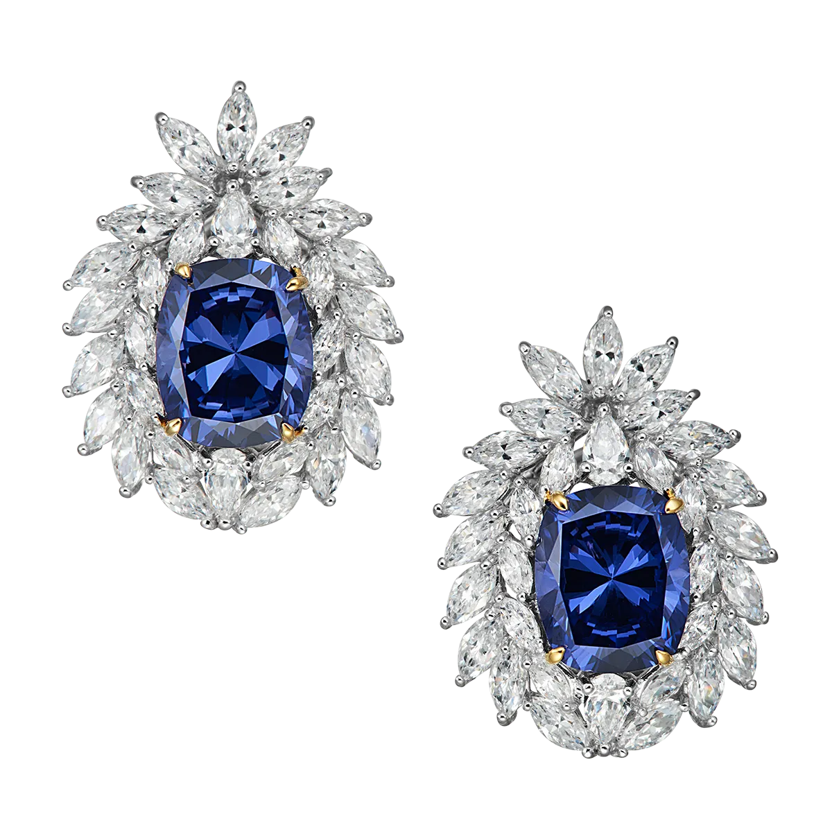 Azul | Sapphire and Simulated Diamond Stud Earrings