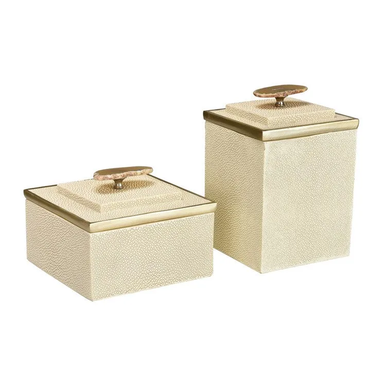Benner Lidded Boxes Set of 2
