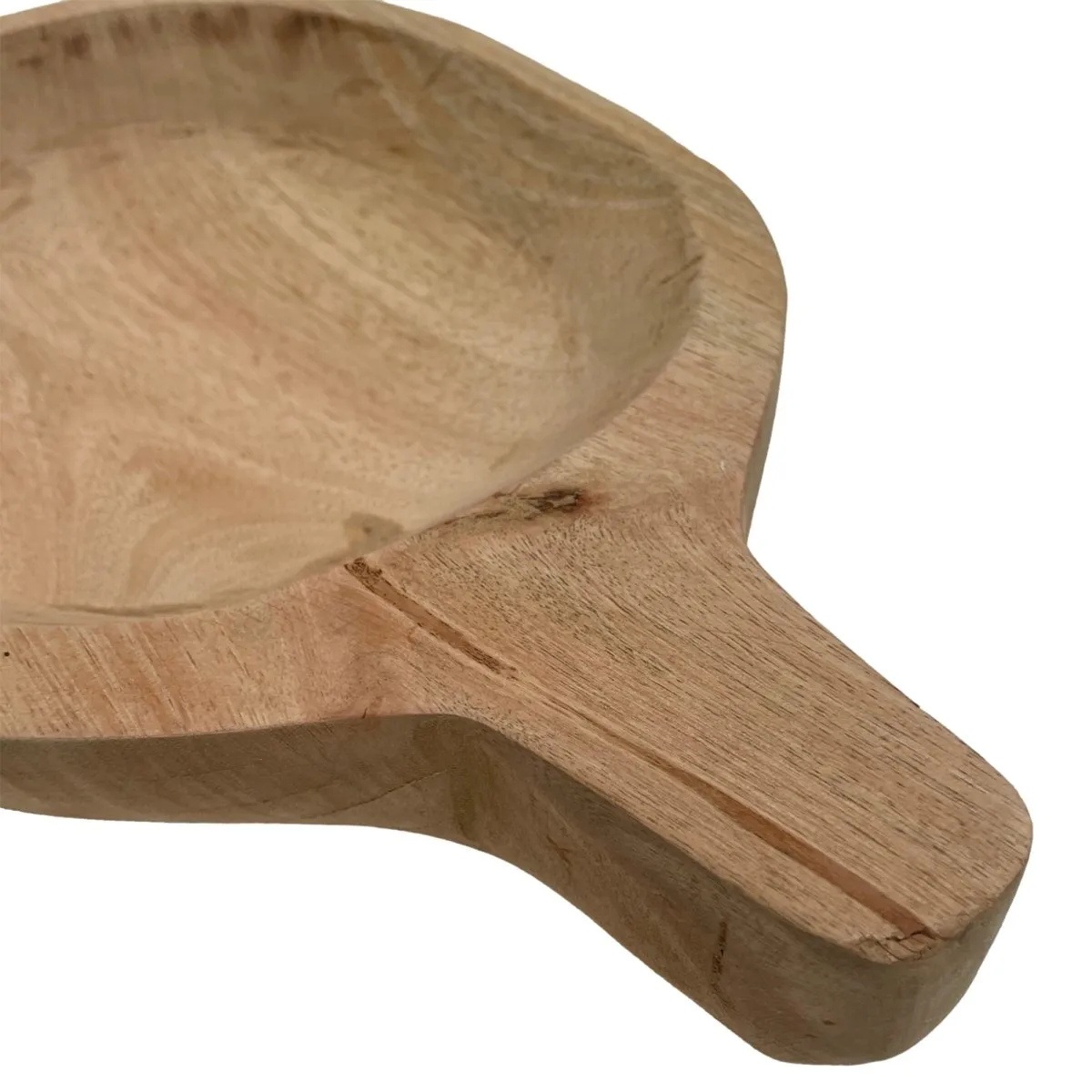 Beta Set of 3 Natural Finish Mango wood Trays with handles
