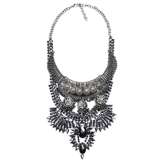 Big Women Collier Femme Necklaces Pendant Collar Statement Bijoux Fashion Crystal Jewelry Choker Maxi Boho Vintage Jewellry