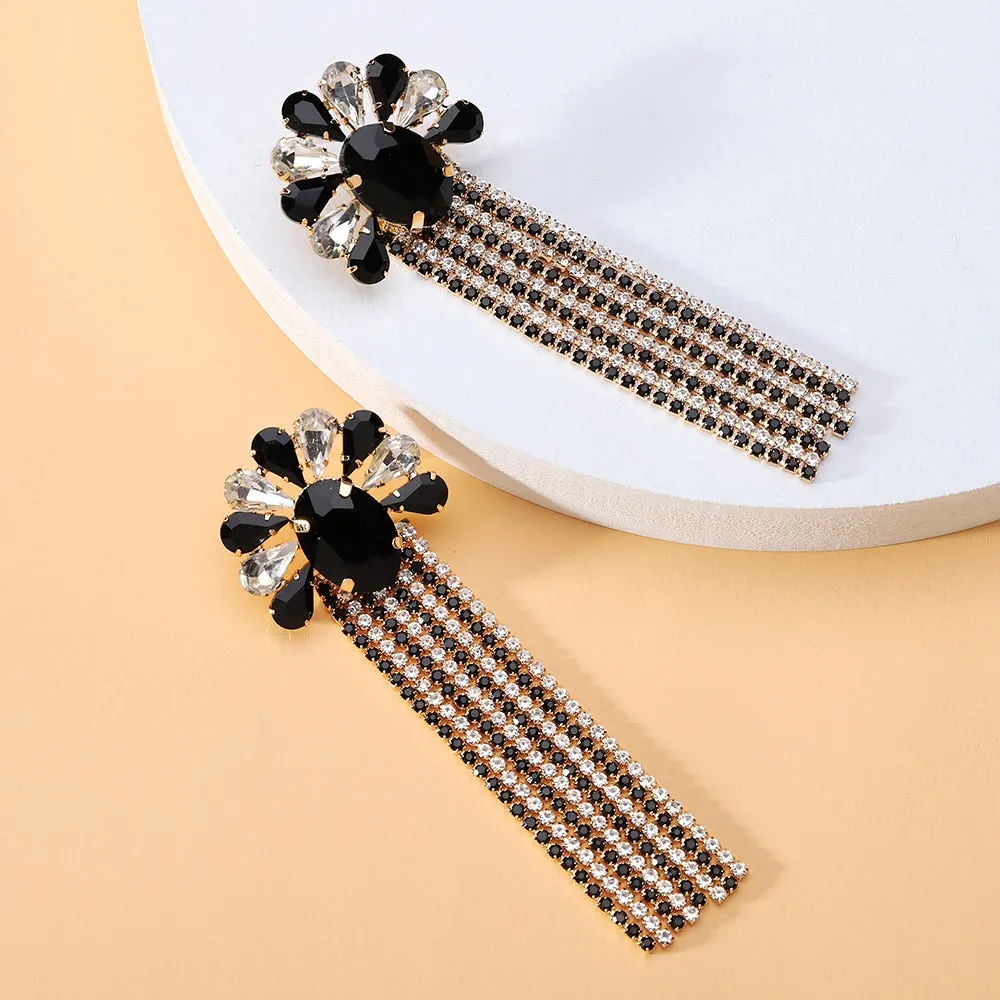 Elegant Fashion Tassel Long Dangle Earrings For Women