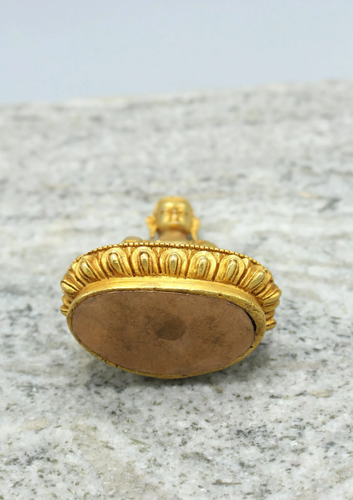 Gold Plated Shakyamuni Statue 3.5"