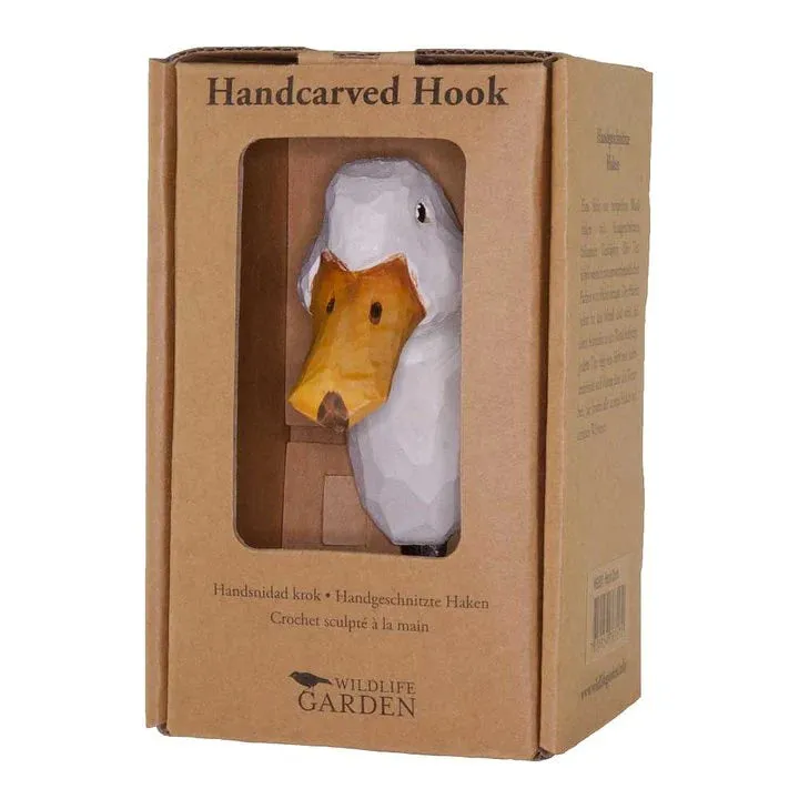Hand Carved Duck Hook