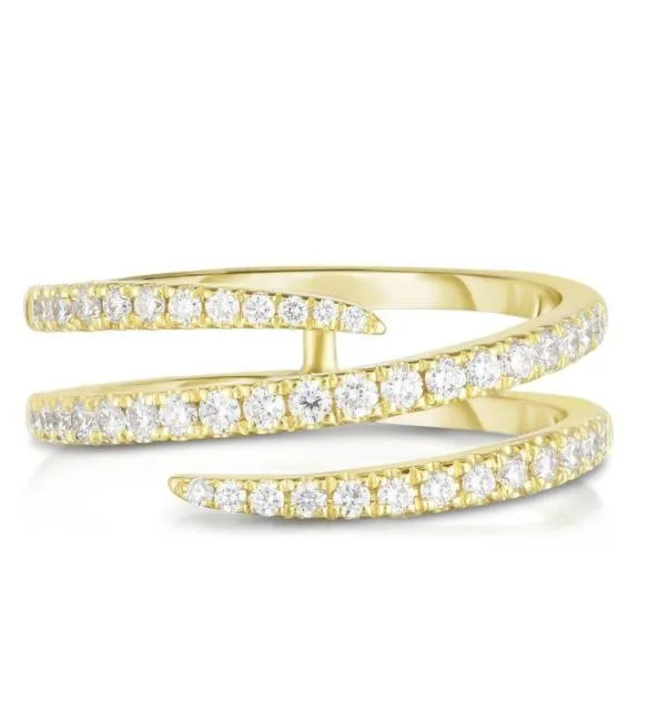 Multi-storey Full Crystal Rings For Women