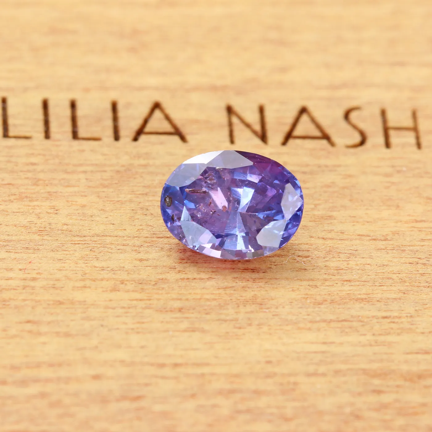My a’th kar - Purple Sapphire & Diamond Engagement Ring (Size L 1/2, Resize J 1/2 - N 1/2)