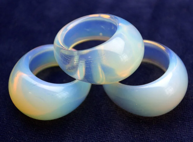 Solid Moonstone Opal ring band size 8 9 10 11 carved stone rings statement ring Eastern style ring gemstone jewelry boho unisex rings