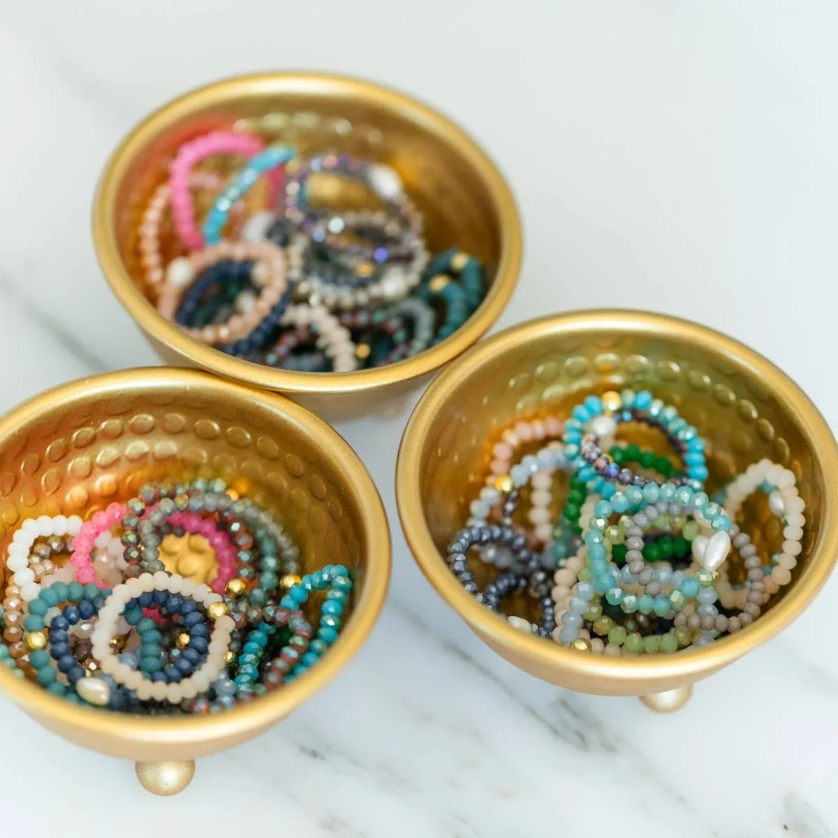 Stretch Crystal/Pearl Rings